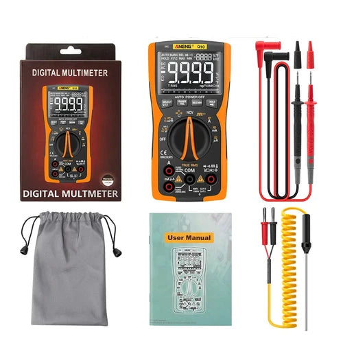 Q10 Digital Multimeter 9999 Counts True RMS Analog Tester