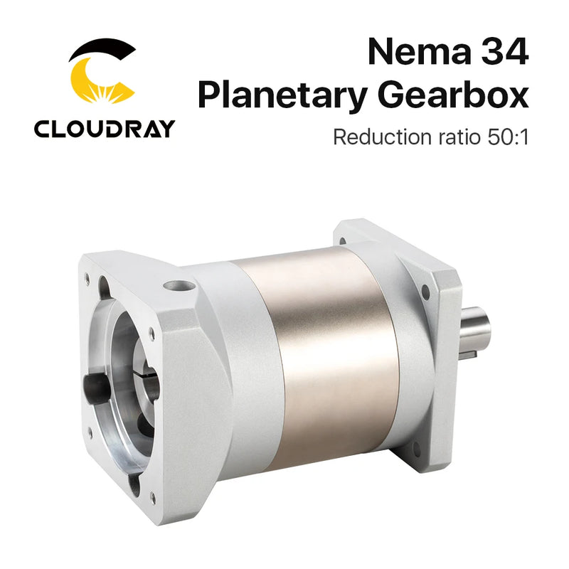 Reductor de velocidad del motor de caja de cambios planetaria Cloudray Nema34 Ratio 50:1 con 