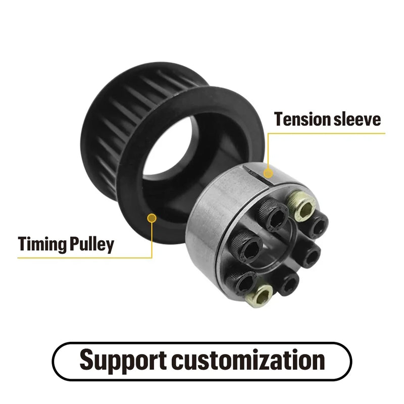 HTD 8M Timing Pulley (18–22 Teeth) – Steel, 8–20mm Bore, for 25/30mm Belt