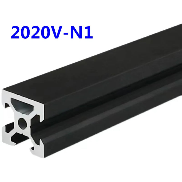 Black V-Slot Modular Aluminum Profile System – Available in 20x20, 20x40, 20x60, 20x80, 40x40, 40x80, and More