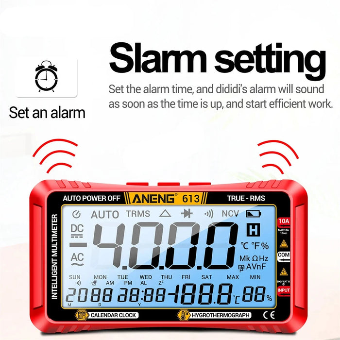 Smart Multimeter - 4000 Count Digital Tester for AC/DC Voltage, Current, Resistance, and More