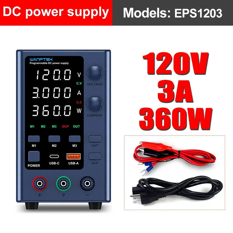 GA3010B Adjustable DC Bench Power Supply 32V 10A with USB Display – Digital Lab Voltage Regulator