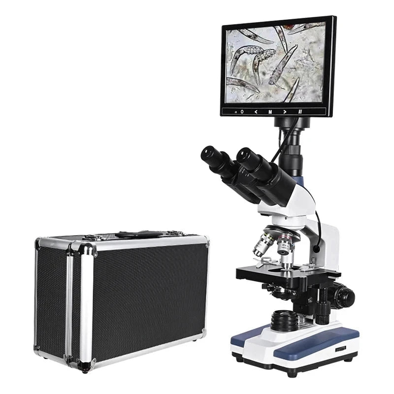 Microscopio digital LED de laboratorio biológico profesional HD de 5 MP 