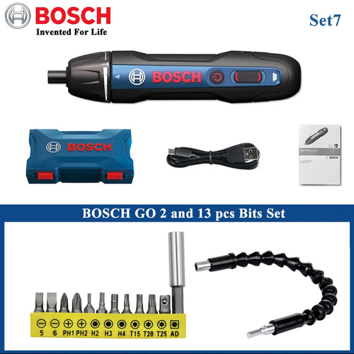 Original Bosch Go2 Electric Screwdriver Set 3.6V Rechargeable