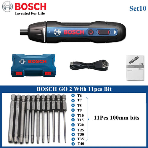 Bosch Go2 Electric Screwdriver Set 3.6V Rechargeable