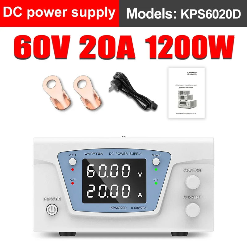 Programmable DC Bench Power Supply RS232/RS485 30V–300V Automatic Voltage Regulator KPS Series