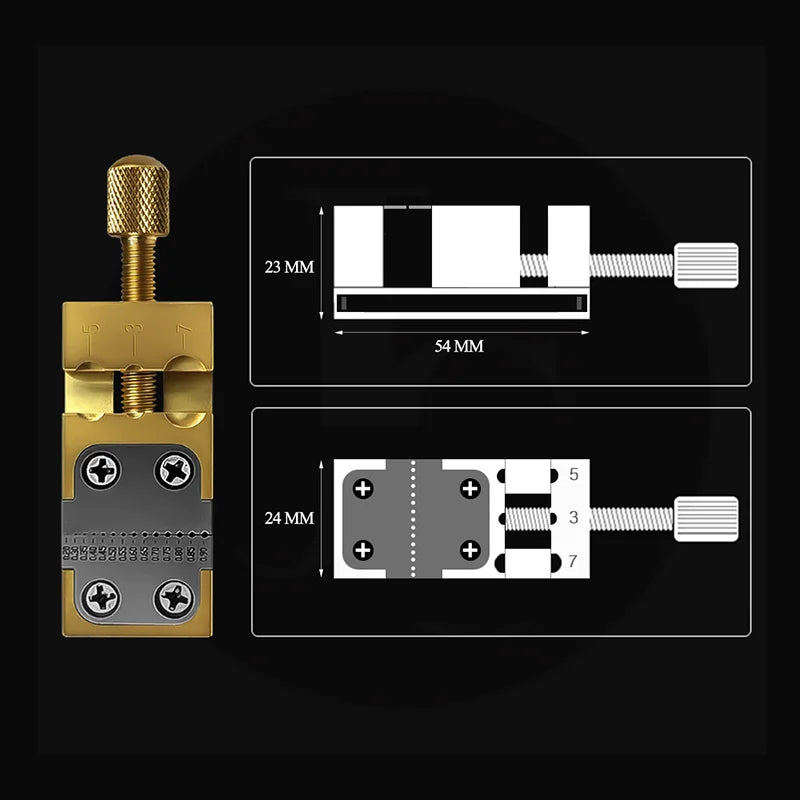 Brass Mini Precision Bench Vise – Watch Repair Jewelry Micro Clamp Tool