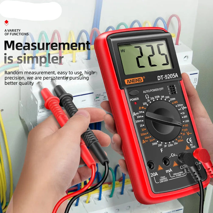 DT9205A Digital Multimeter with LCD Display