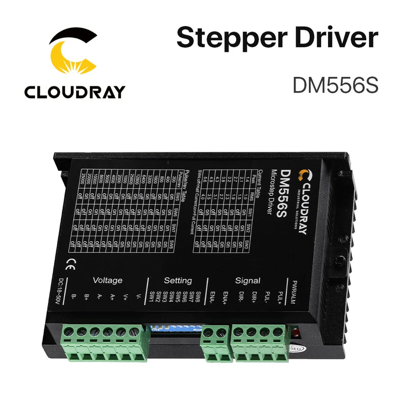 Nema 17/23/24 DM556S Controlador de motor paso a paso de 2 fases 18-50 V CC 1,4-5,6 A 