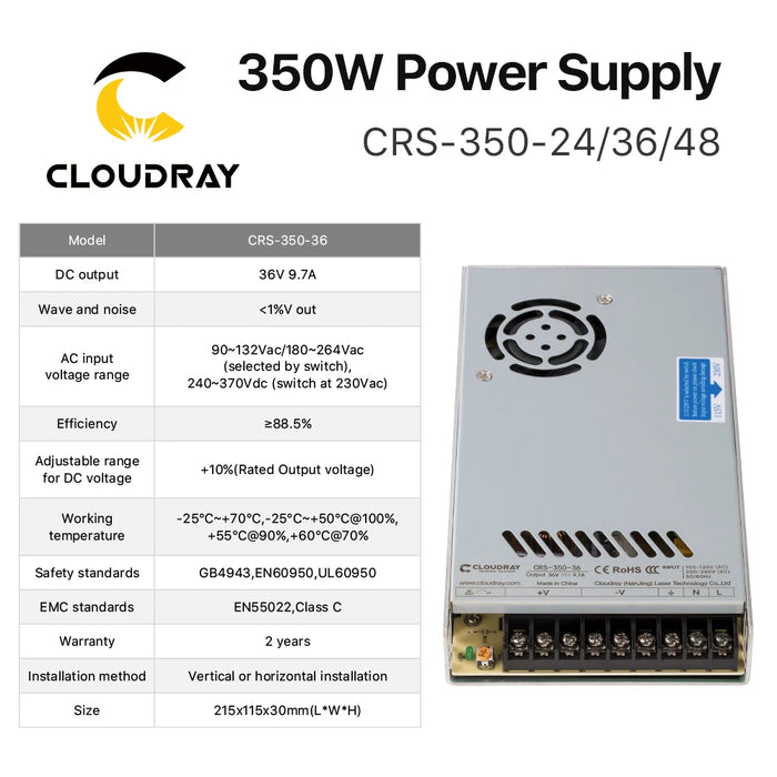 Cloudray 3/4-Achsen-CNC-Kit Nema23 3,0 Nm Schrittmotortreiber USB LPT 