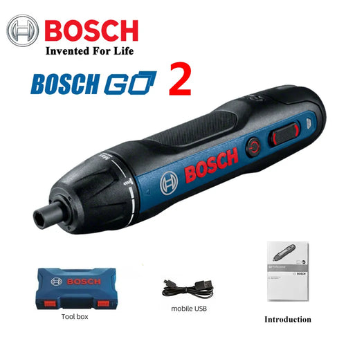 Bosch Go2 Electric Screwdriver Set 3.6V Rechargeable