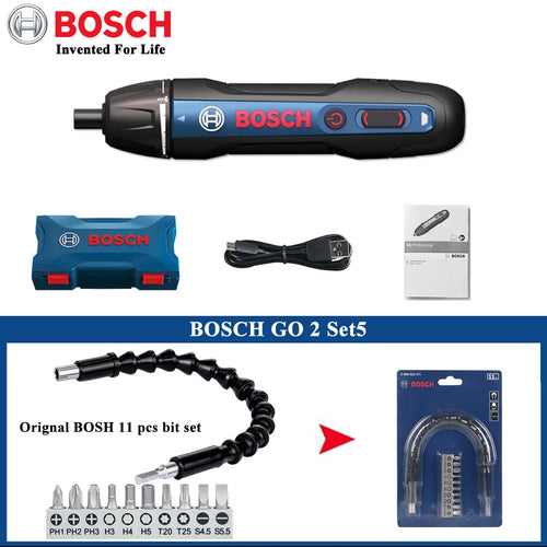 Bosch Go2 Electric Screwdriver Set 3.6V Rechargeable