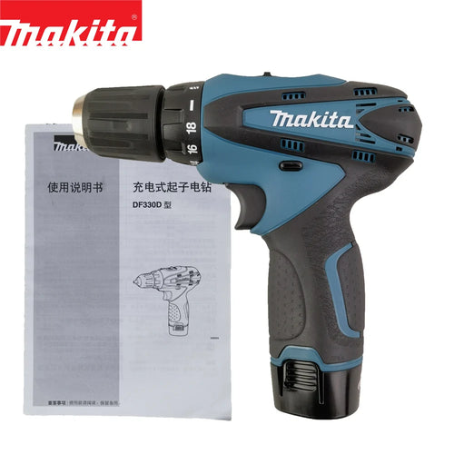 Makita Cordless Screwdriver DF330D – Handheld Driver Drill with Two-Speed Adjustment