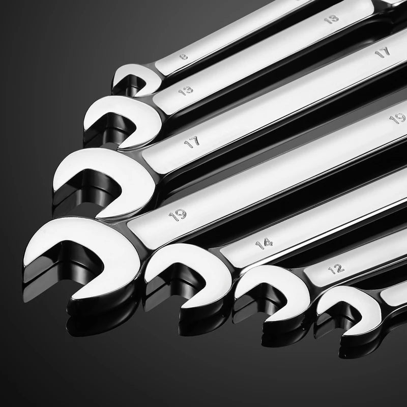 Ratchet Wrenches Set - Chrome Vanadium Steel with Metric 72