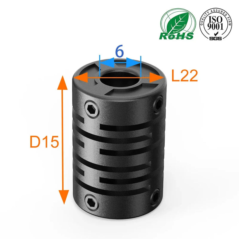 Elástico plástico de la rueda de transmisión síncrona del acoplador D15L22 