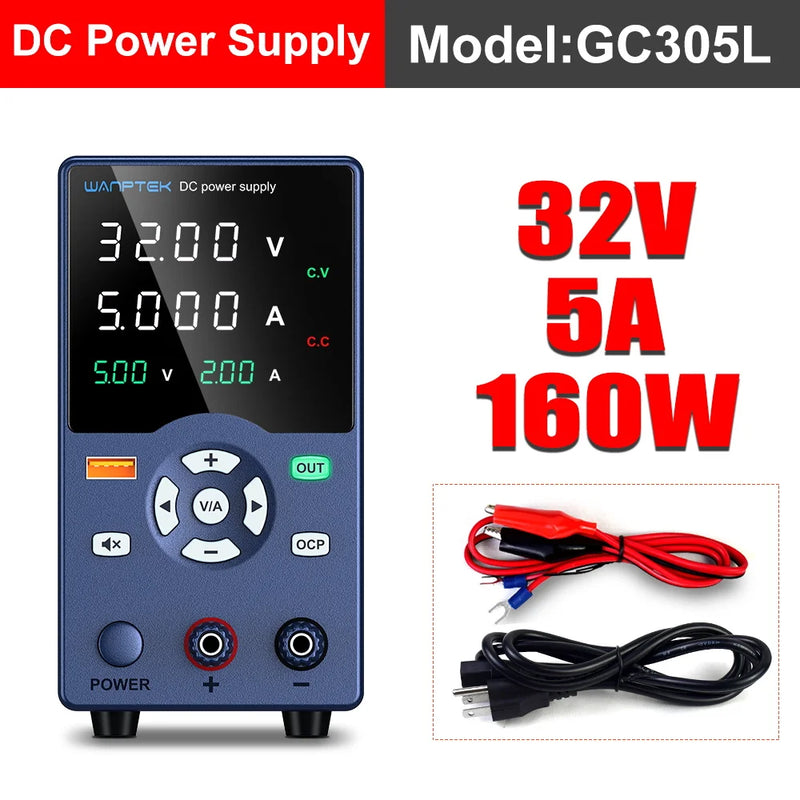 Adjustable DC Bench Power Supply 30V 10A Encoder Control Lab Power Source GA3010L