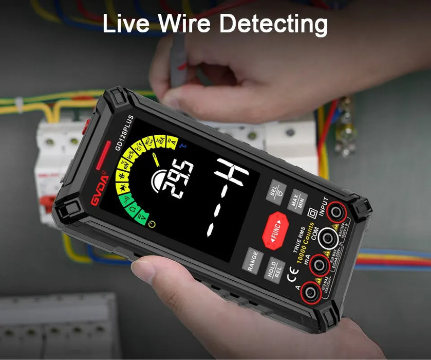 Smart Rechargeable Digital Multimeter GD128PLUS – True RMS, 9999 Counts, 1000V, 10A