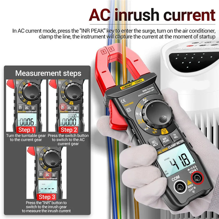 CM82 Digital clamp meter T-RMS Ammeter Voltage Car Amp Hz