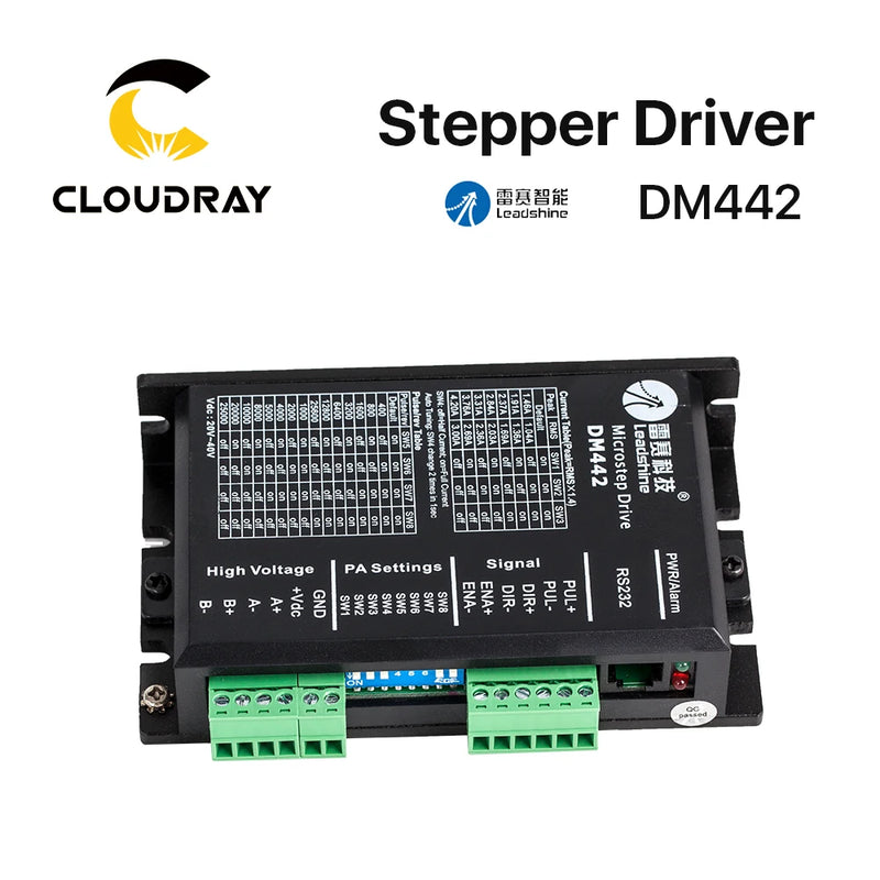 Cloudray NEMA 17 0.8N.m 60mm Stepper Kit + DM442 20–40V