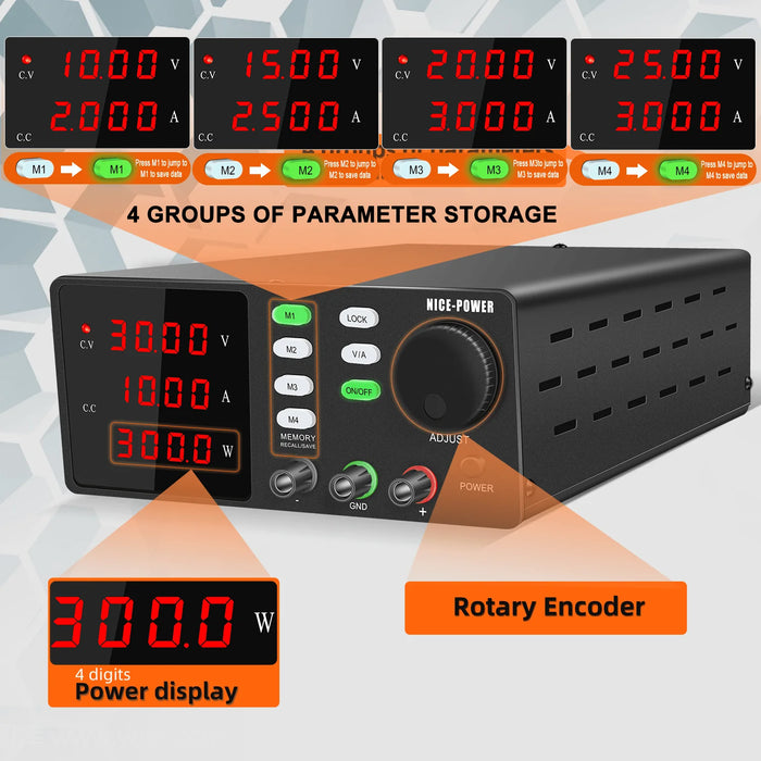 Nice-Power Lab Programmable DC Power Supply – Precision Laboratory Power Source