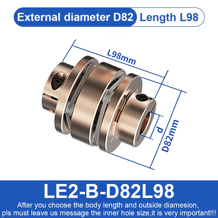 Flange Coupling CHBG LE D82L68/98 Flexible Motor Shaft Coupler