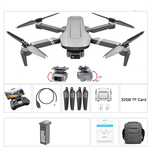 F4 GPS Drone with 4K HD Camera and 2-Axis Mechanical Gimbal