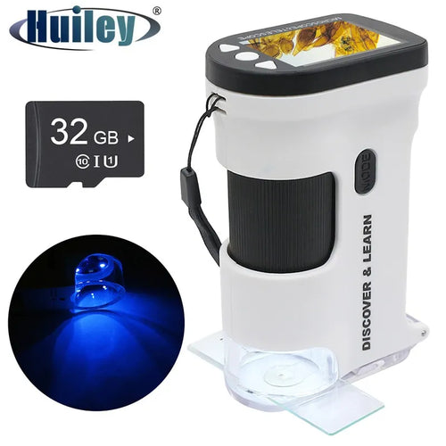 Tragbares Digitalmikroskop – 800-facher Zoom, HD-Bildschirm, tragbares Mini 