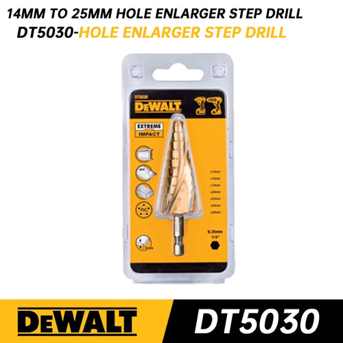DEWALT DT5026 DT5027 DT5030 DT5031 Hole Enlarger Step Drill 1/4 Hex