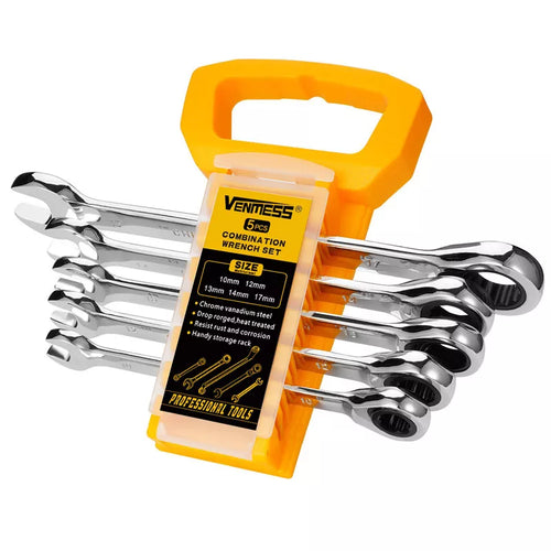 Ratchet Wrenches Set - Chrome Vanadium Steel with Metric 72