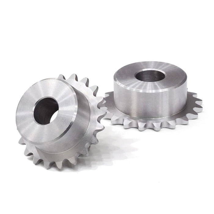 10-25 Tooth 04C Chain Gear - 304 Stainless Steel with Bore Sizes 6mm and 8mm