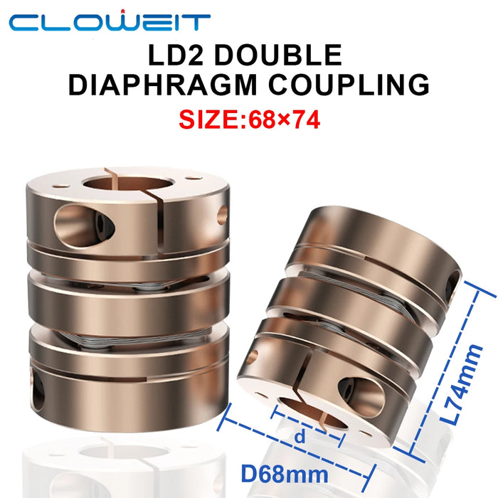 Industrial Disc Coupling D68L74mm High Precision Flex Disk