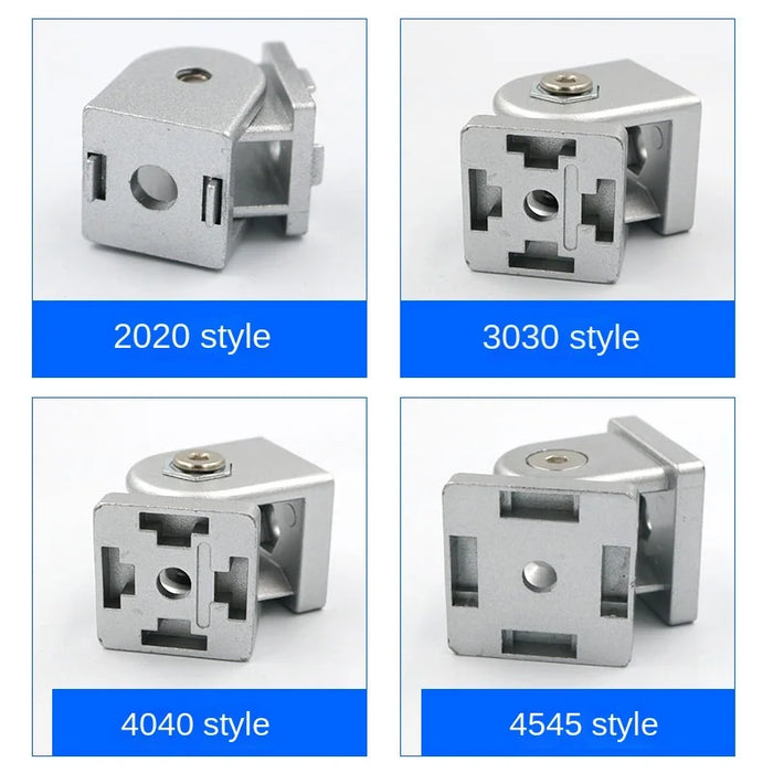 Movable Hinge Connecting Pieces for Industrial Aluminum Profiles – Available in 20x20, 30x30, 40x40 And More Sizes