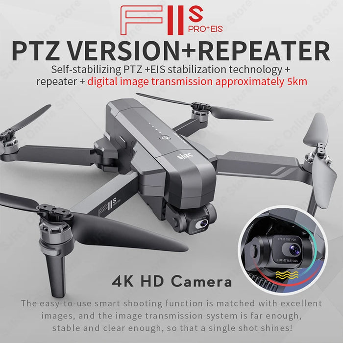 F11S 4K Pro Plus Drone with GPS, 2-Axis Gimbal, and 5KM FPV