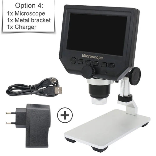 600X Digital Microscope - 4.3 Inches 1080P Portable Electronic Video Microscope