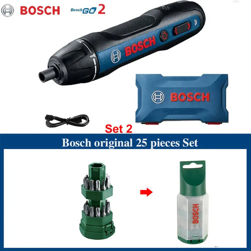 Original Bosch Go Elektro-Akkuschrauber-Set 3,6V wiederaufladbar 