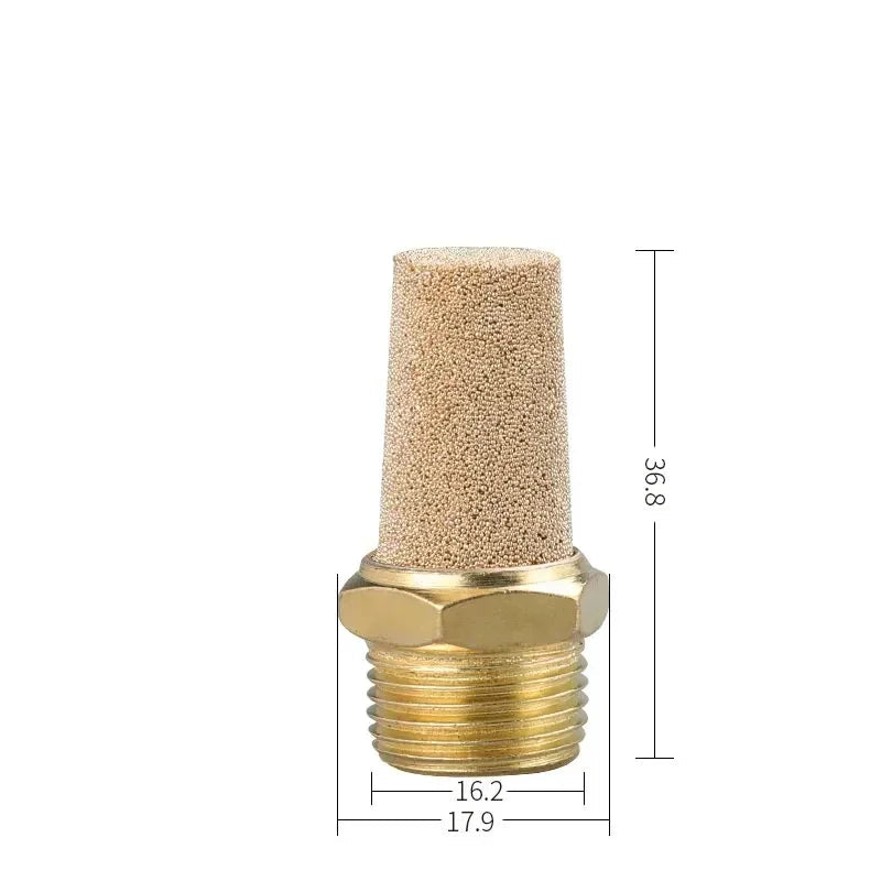 Brass Pneumatic Exhaust Muffler Silencer M5 – G1 (1/8"–1") | BSL Noise Reduction Filter (10–200 PCS)