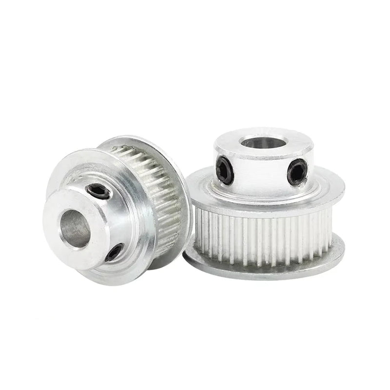 2GT / GT2 Timing Pulley – 40T–48T, Bore 5–15 mm, Aluminum, for 6/10 mm Belts