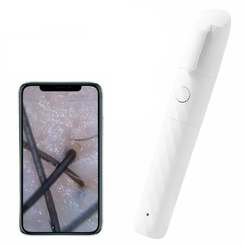 HD 800X Analizador de piel Detector de cabello Salón Hogar Belleza Microscopio Wifi 