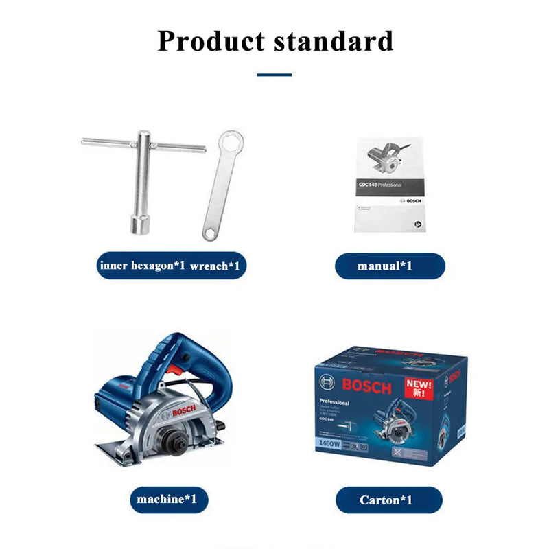 Bosch Marble Saw GDC 140 Slotting Machine Diamond Tile Cutter Stone