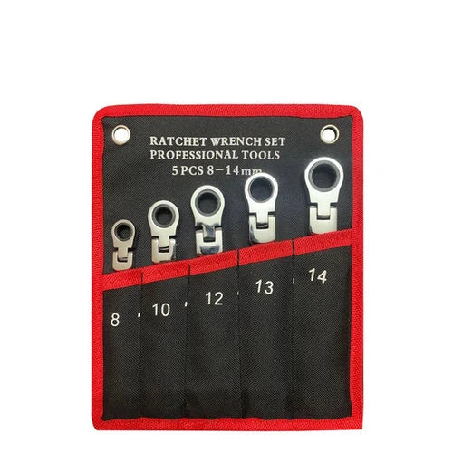 Flex Head Ratchet Wrench Spanner Socket Tool Set