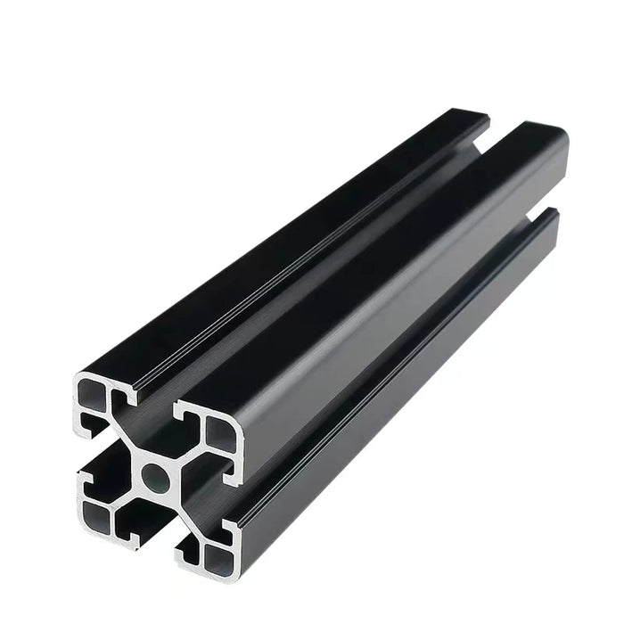 Black Modular Aluminum Profile System – Available in 20x20, 20x20N2, 20x20R, 20x40, 20x60, 30x30, 30x30N2