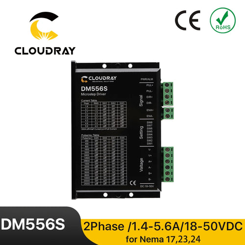 Nema 17/23/24 DM556S 2-Phase Stepper Motor Driver - 18-50V DC, 1.4-5.6A