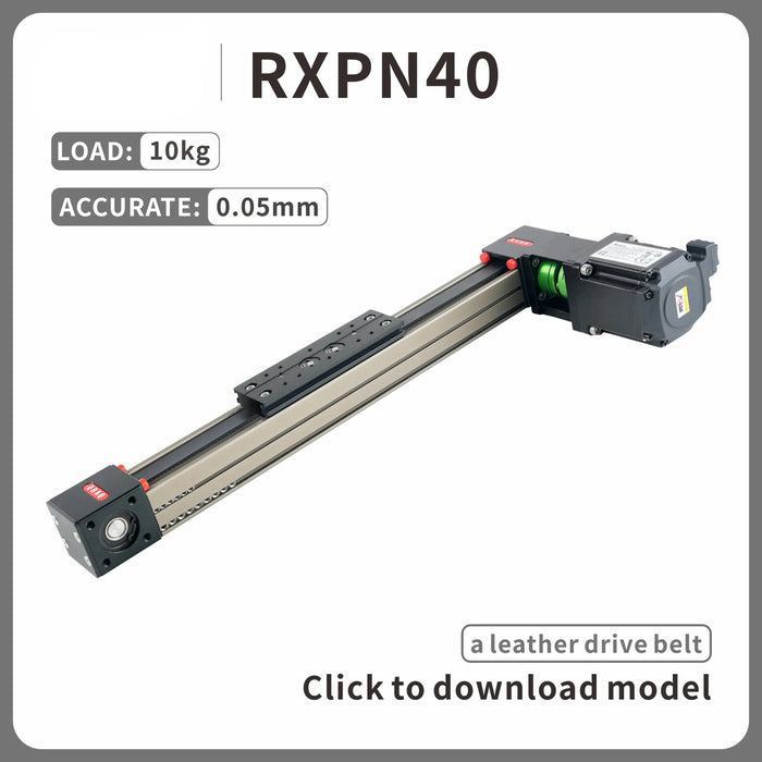 RXP40 High-Speed Linear Guide Rail with Belt-Driven Linear Actuator