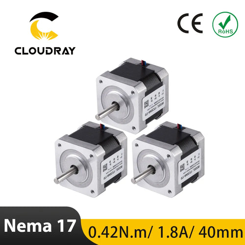 Cloudray Nema 17 Stepper Motor – 40mm, 42Ncm, 1.7A, 2-Phase