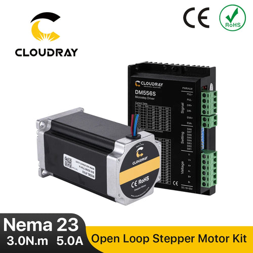 Cloudray Nema 23 Open Loop Stepper Motor Kit – 2 Phase, 3N.m, 5.0A