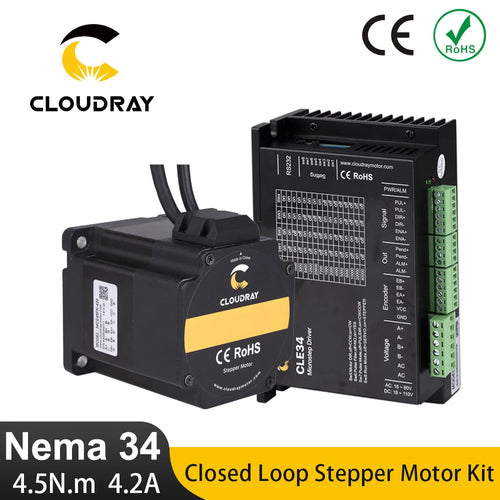 Cloudray Nema 34 Closed Loop Stepper Motor Driver Kit With Encoder – 4.5N.m