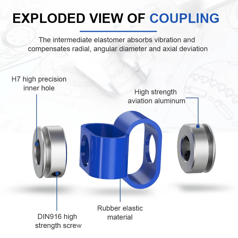Codificador de aleación de aluminio flexible de pareja de doble bucle LS-D-D23L32 