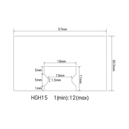 1 Pc Dustproof Cover for HGR Series Rails – Compatible with HGR15, HGR20, HGR25, HGR30, HGH20CA, HGW20CC