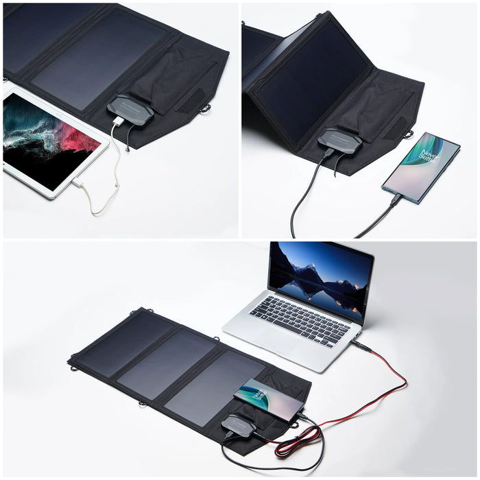 ALLPOWERS Cargador Solar 5V/18V Panel solar Plegable Con Puerto USB 