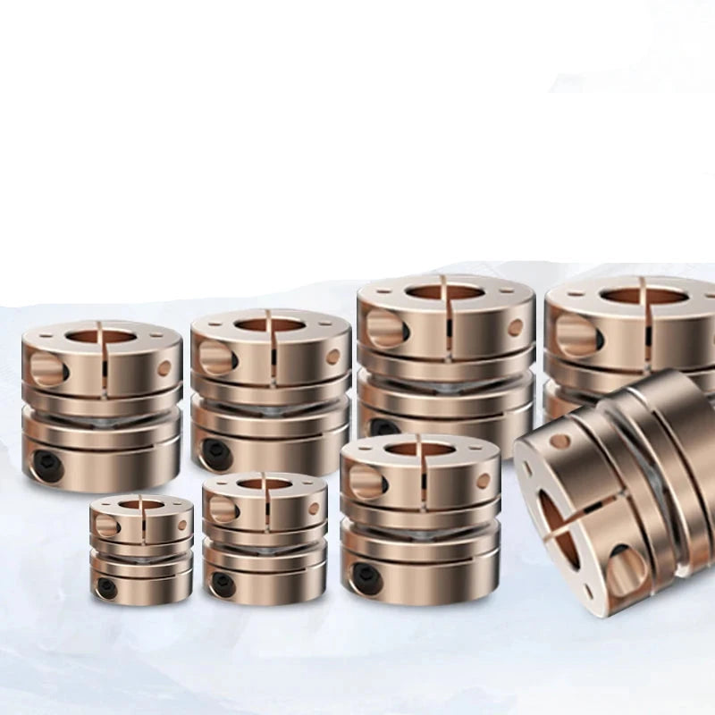 Acoplador de eje CNC D32L28 de aluminio flexible de disco único